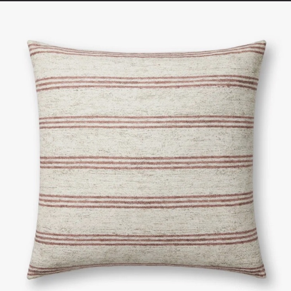 Amber Lewis x Loloi Zephyr Pillow Cover, wine